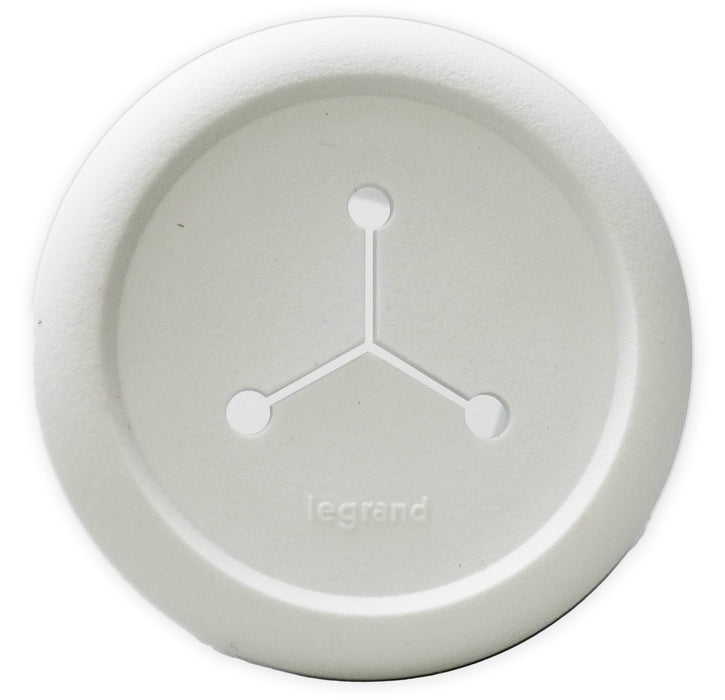 Pass and Seymour Flexible Mini Pass Through Grommet White 10-Pack (HT1015WH10PK)