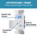 Pass and Seymour Programmable 24-Hour Astronomic Timer Switch 120V 600W 1/2 HP White (RTPA24W)
