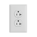 Pass and Seymour Powerhold Duplex Receptacle 20A/125V White (TR20DVSW)
