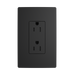 Pass and Seymour Powerhold Decorator Receptacle 15A/125V Black (TR26242DVSBK)