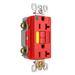Pass and Seymour GFCI Power-Indicating Hospital-Grade Tamper-Resistant Receptacle 20A Red Amber LED (2097HGTRPIAMBRED)