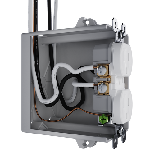 Pass and Seymour Receptacle Tamper-Resistant 15A 125V Back Wire CCA White (3232TREXW)