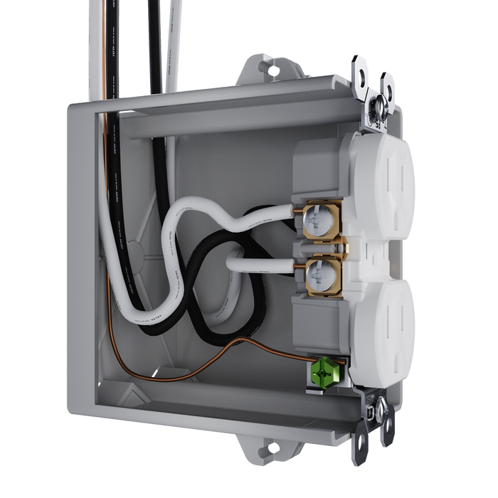 Pass and Seymour Receptacle Tamper-Resistant 15A 125V Back Wire CCA White (3232TREXW)