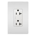 Pass and Seymour Radiant Tamper-Resistant Decorator Receptacle 20A 125V Self-Grounding White (885TR20SW)