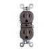 Pass and Seymour Receptacle Tamper-Resistant 15A 125V Back Wire CCA Brown (3232TREX)