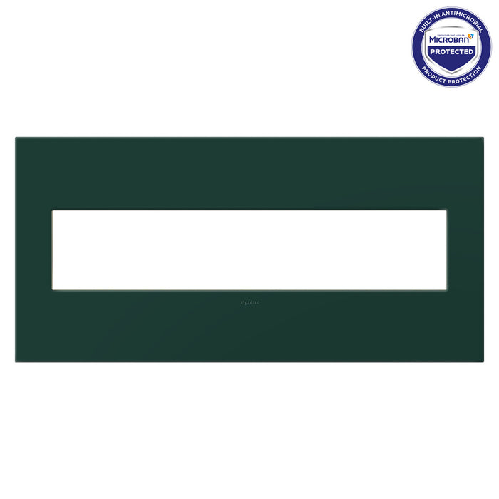 Pass and Seymour Adorne Screwless Wall Plate Painted Plastic 5-Gang Evergreen (AWP5GEG)