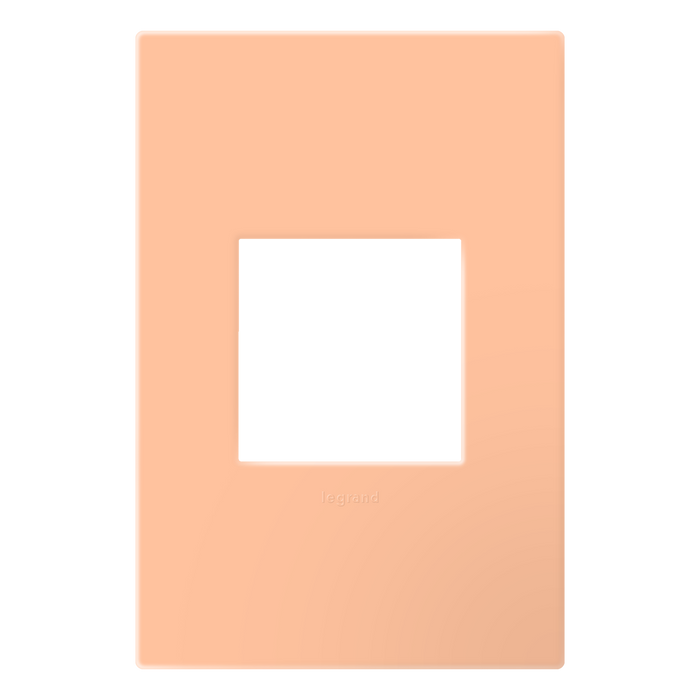 Pass and Seymour Adorne Wall Plate Painted Plastic 1G2 Peachy (AWP1G2PY)