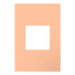 Pass and Seymour Adorne Wall Plate Painted Plastic 1G2 Peachy (AWP1G2PY)