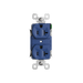 Pass and Seymour Powerhold Duplex Receptacle 20A/125V Blue (TR20DVSBL)