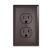 Pass and Seymour Trademaster 15A 125V Duplex Receptacle Tamper-Resistant External Pressure Plated Weather-Resistant Brown (3232TREXWR)