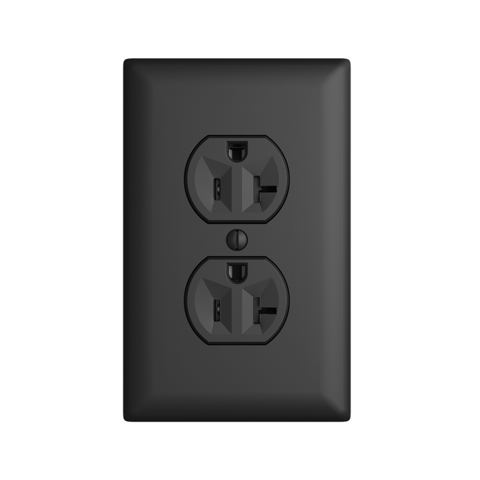 Pass and Seymour Powerhold Duplex Receptacle 20A/125V Black (TR20DVSBK)