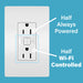 Pass and Seymour Radiant Smart 15A Receptacle With Wi-Fi Matter-Enabled White (WWMRR15WH)