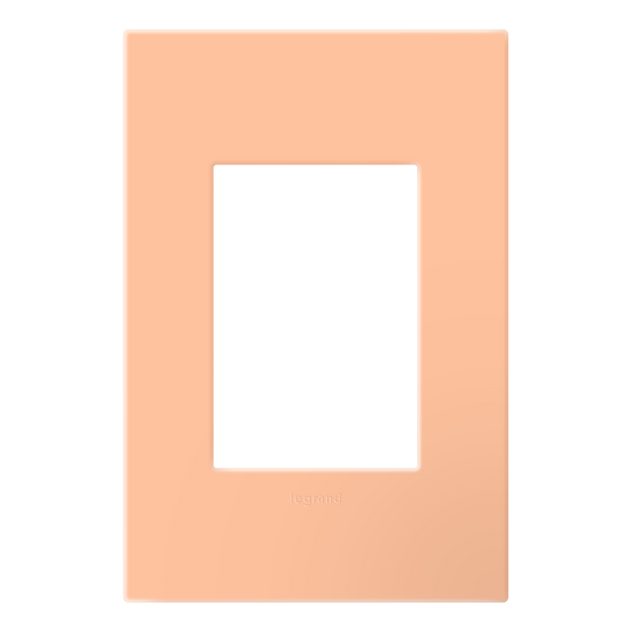 Pass and Seymour Adorne One-Plus-Gang Screwless Wall Plate With Microban Peachy (AWP1G3PY)