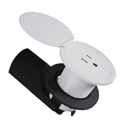 Pass and Seymour Single Kitchen Countertop Power Receptacle Tamper-Resistant 15A 125V Matte White (CP498TR15W)