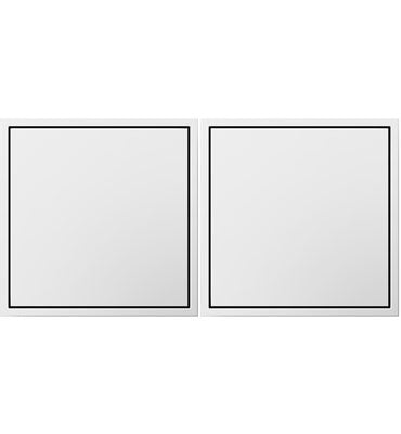 Pass and Seymour Adorne 15A 2-Gang Pop-Out Triplex Outlet Kit White (ARPTR1522GW2)