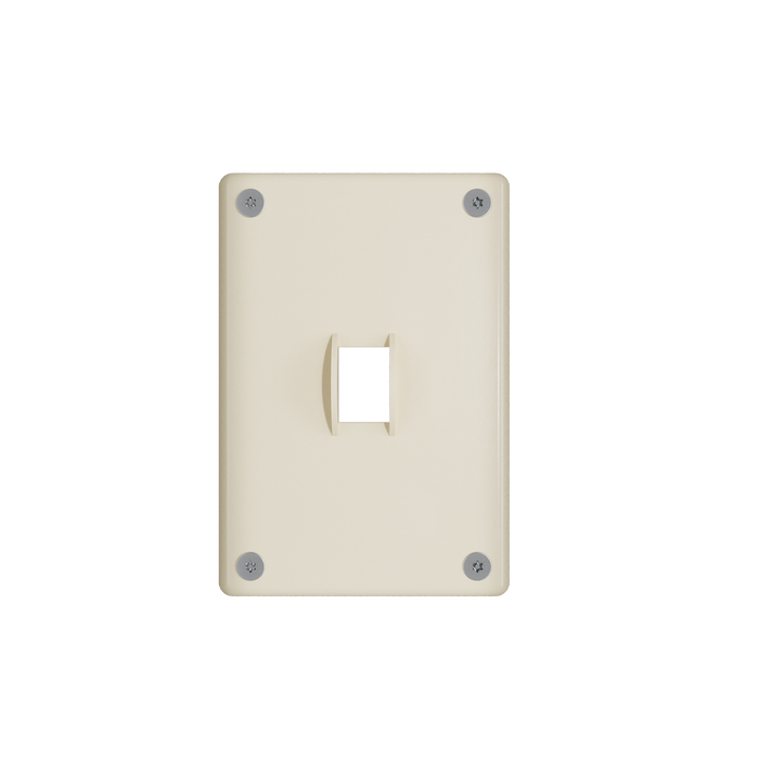 Pass and Seymour Mighty Mac WPP Series Security Wall Plate Switch/Toggle 1-Gang 14-Gauge Stainless Steel Ivory Torx T-20 Head Fasteners (WPP31S1IVYPS)