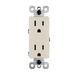 Pass and Seymour Radiant 15A 125V External Pressure Plated Outlet Tamper-Resistant Weather-Resistant Ivory (885TREXWRI)