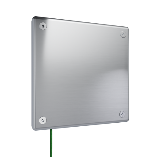 Pass and Seymour Mighty Mac WPP Series Security Wall Plate 1-Gang 14-Gauge Stainless Steel Blank Brushed Stainless Steel Allen Head Fasteners (WPP61B2PS)