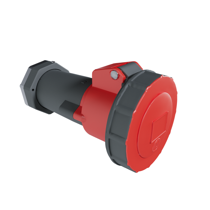 Pass and Seymour Pin And Sleeve Connector 4-Wire 30A 3-Phase 480V 1/2 Inch NPT Liquid-Tight Fitting (LE430C7WNPT5A)