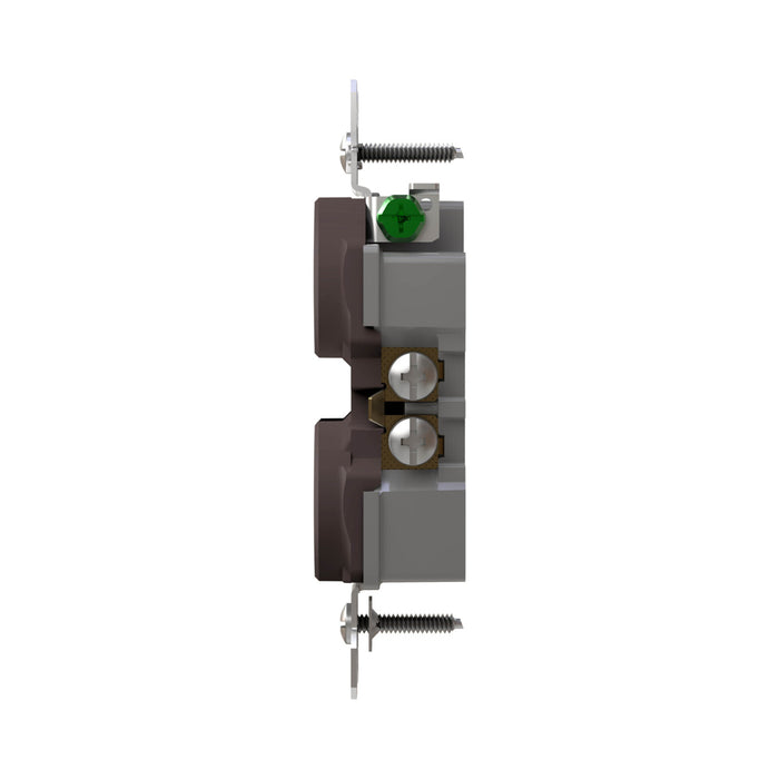 Pass and Seymour Tamper-Resistant Duplex Receptacle 20A 125V Self-Grounding Brown (3232TR20S)