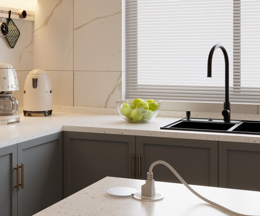 Pass and Seymour Kitchen Countertop Outlet Lid Stainless Steel (CP498LSS)