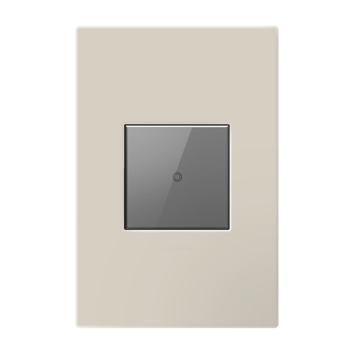 Pass and Seymour Adorne Wall Plate Painted Plastic 1G2 Oatmeal (AWP1G2OM)