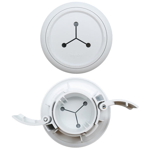 Pass and Seymour Mini Pass Through Grommet White 4-Pack (HT1020WH4PK)