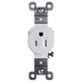 Pass and Seymour Trademaster Residential 15A Single Receptacle White (TR52151W)