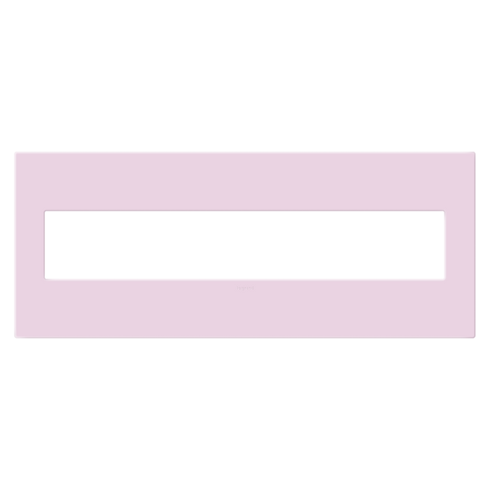 Pass and Seymour Adorne Screwless Wall Plate Painted Plastic 6-Gang Rosa (AWP6GRA)