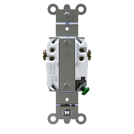 Pass and Seymour Tamper-Resistant Single Receptacle 20A/250V Side/Back Wire White (TR5871W)