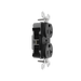 Pass and Seymour Powerhold Duplex Receptacle 20A/125V Black (TR20DVSBK)