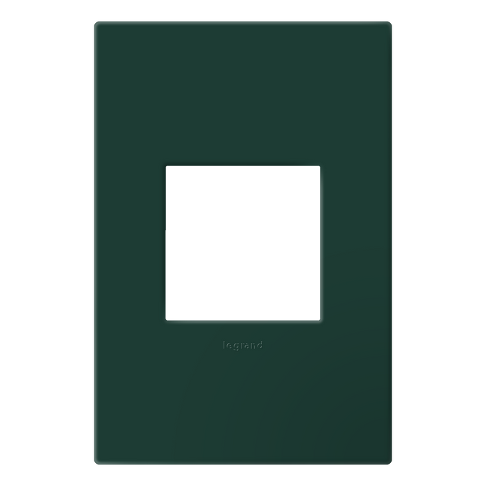 Pass and Seymour Adorne Wall Plate Painted Plastic 1G2 Evergreen (AWP1G2EG)