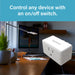 Pass and Seymour Smart Lights Plug-In Switch With Wi-Fi Matter-Enabled White 2-Pack (WWMP102PK)