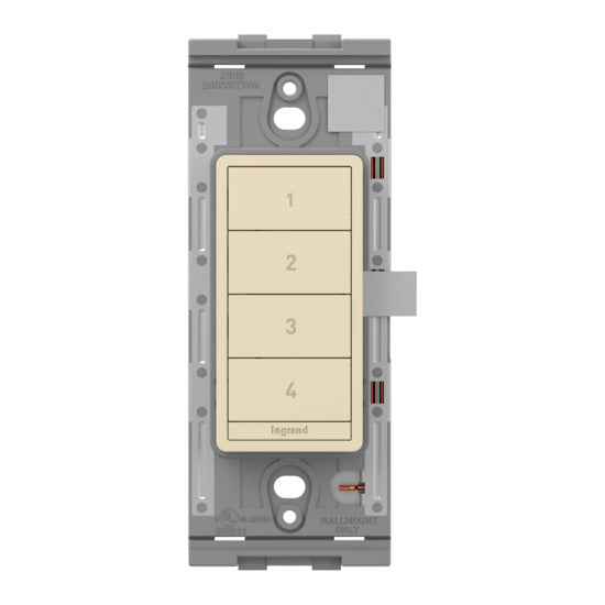 Pass and Seymour Radiant Netatmo Wireless Smart Scene Switch Light Almond (WNRCB40LA)