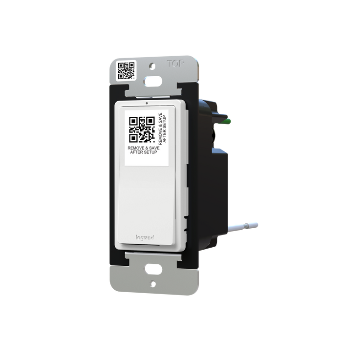 Pass and Seymour Radiant Smart Switch With Wi-Fi Matter-Enabled White (WWMRL10WH)