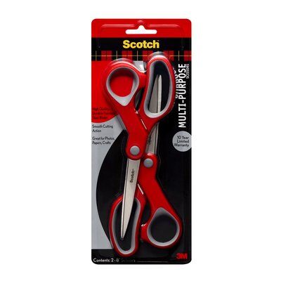 3M - 90977 Scotch Multi-Purpose Scissor 1428-2 8 Inch (7010371428)