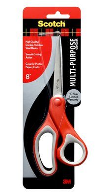 3M - 20833 Scotch Multi-Purpose 8 Inch Scissors 1428 (7100026967)