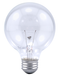 Sylvania 40G25/RP 120V Incandescent G25 Decor Bulb Shape Clear Finish Medium Aluminum Base 40W 120V 2850K (14283)