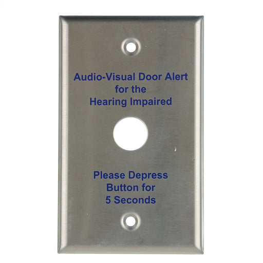 Edwards Signaling Stainless Steel 1-Gang Mounting Plate For Use With 620 Push Buttons Purchased Separately (147-10)