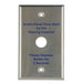 Edwards Signaling Stainless Steel 1-Gang Mounting Plate For Use With 620 Push Buttons Purchased Separately (147-10)