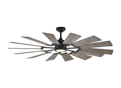 Generation Lighting Prairie 62 Inch LED Ceiling Fan Aged Pewter Finish (14PRR62AGPD)