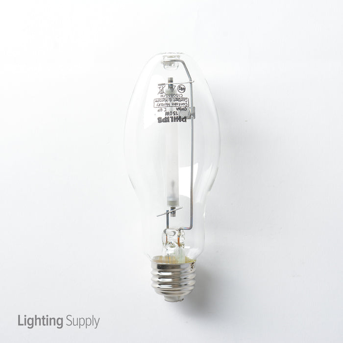 Philips 467316 SON 150W E26 BD54 CL SL/12 150W Clear S55/O Medium Base Open Rated BD17 High Pressure Sodium Bulb (928601147490)