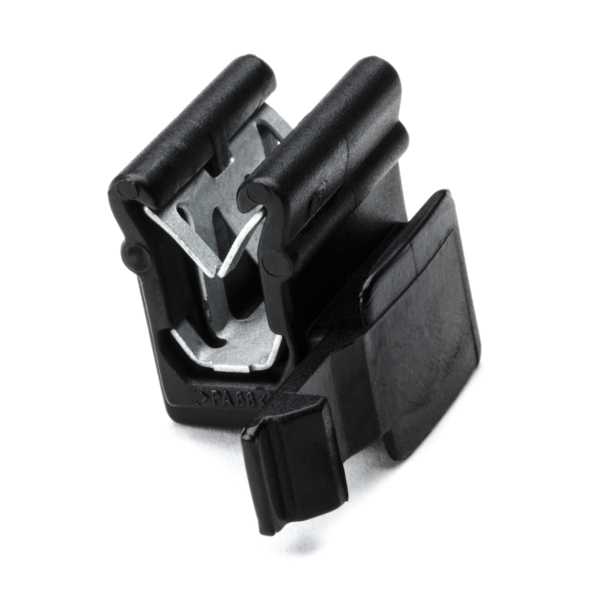HellermannTyton Connector Clip Panel Thickness 1.5-4.0mm PA66HIRHS Black 500 Per Package (151-00430)