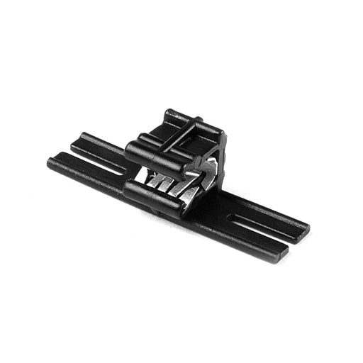 HellermannTyton Edge Clip And Tape Clip Panel Thickness 0.04 Inch-0.12 Inch 1.6 Inch Long PA66HIRHS Black 500 Per Package (151-03402)