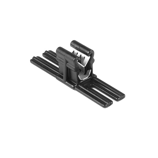 HellermannTyton Edge Clip And Tape Clip Panel Thickness 0.04 Inch-0.12 Inch 1.6 Inch Long PA66HIRHS Black 500 Per Package (151-03404)