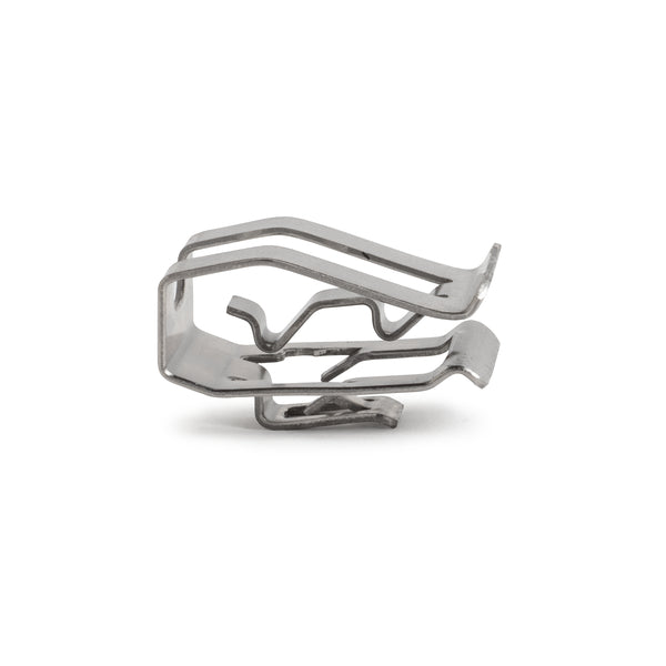 HellermannTyton Heavy Duty Reverse Barb Metal Edge Clip 1–3Mm Panel Thickness 5–7.6Mm Cable Range SS304 3000 Per Carton (151-04063)