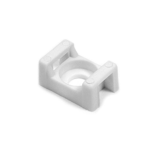 HellermannTyton Cable Tie Anchor Mount .86 Inch X .61 Inch .2 Inch Hole Diameter .31 Inch Maximum Tie Width PA66 White 1000 Per Package (CTM310M4)