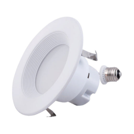 EIKO RDR4/10W9CCT5/120DTWHB Residential Downlight Retrofit 4 Inch 800Lm 10W 90 CRI 2700/3000/3500/4000/5000K 120V Dimmable White Trim Baffle (11571)