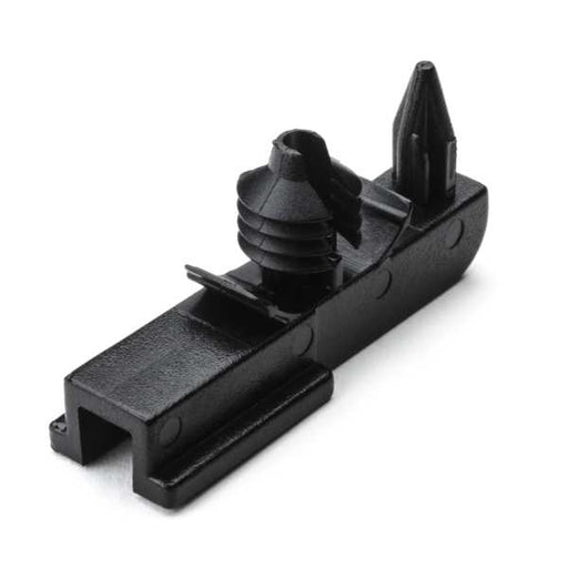 HellermannTyton Connector Clip With Fir Tree 0.6-3.0mm Panel Thickness 6.5-7.0mm Hole Diameter PA66HIRHS Black 1000 Per Package (155-36002)