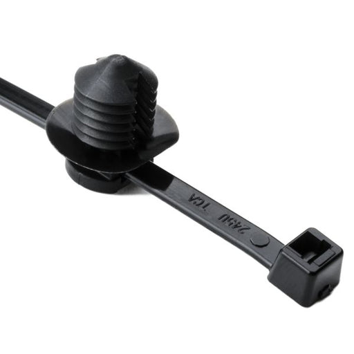 HellermannTyton 2-Piece Cable Tie/Fir Tree Mount 6.0 Inch Long .38 Inch 500 Per Package (156-00089)